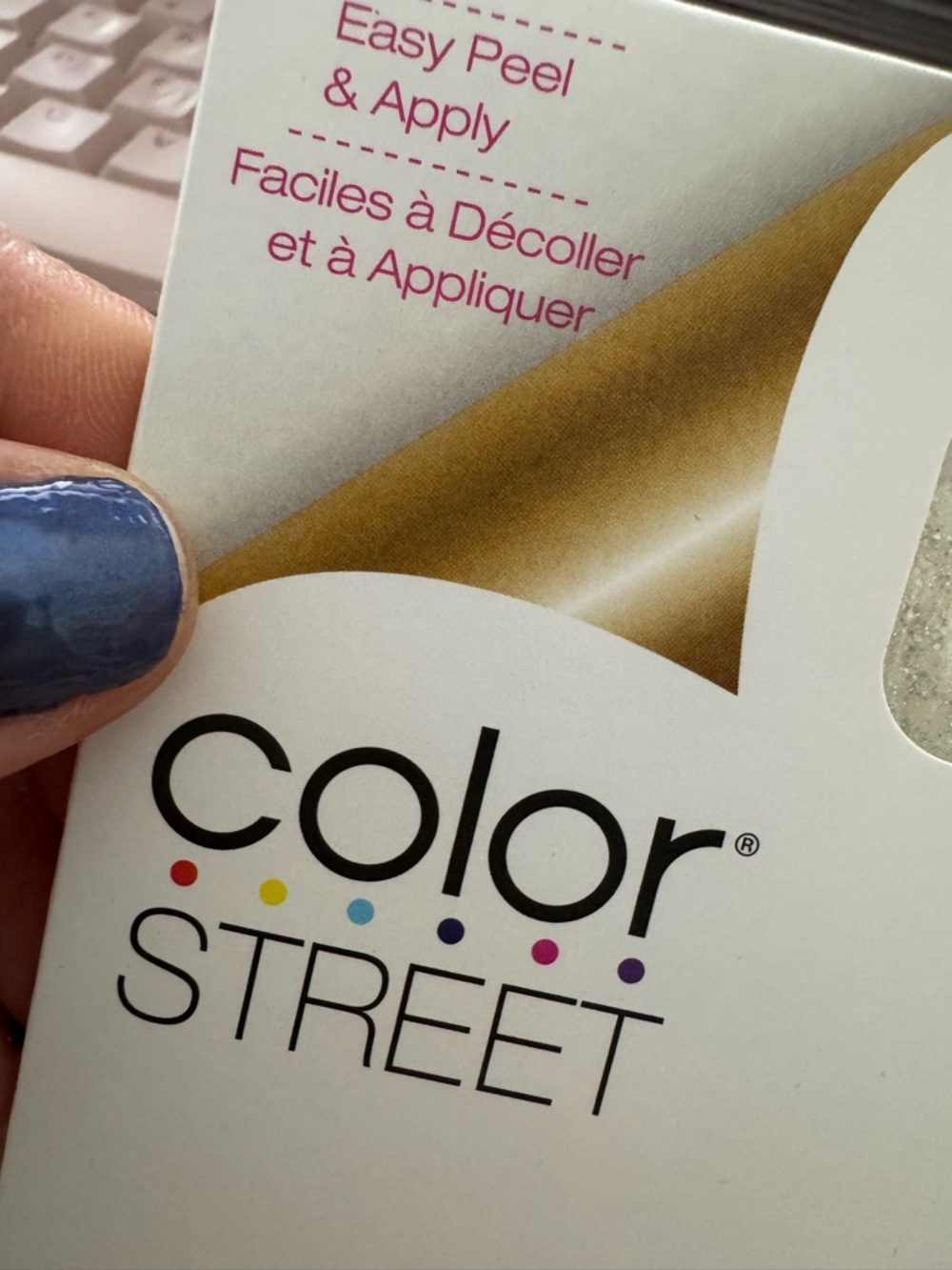 NIP- Color Street Black & Gold Glitter Nail Strips- “Nocturnal Soul” - Picture 3 of 5